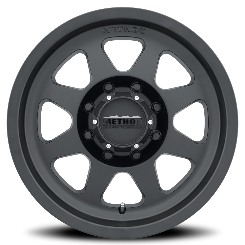 Aluminum Wheels 17x9 Bead Grip MR701 Bolt Pattern 8 On 170 Offset -12 Lip Size 1.97 Matte Black MB Method