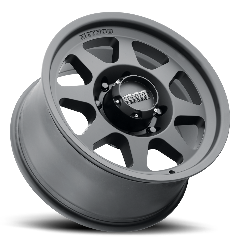 Aluminum Wheels 18x9 HD Bead Grip MR701 Bolt Pattern 8 On 170 Offset 18 Lip Size 1.81 Matte Black MB Method