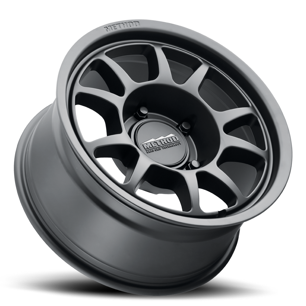 Aluminum Wheels 17x8.5 Bead Grip MR702 Bolt Pattern 5 On 127 Offset 0 Lip Size 1.18 Matte Black MB Method