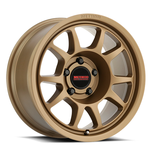 Aluminum Wheels 17x8.5 Bead Grip MR702 Bolt Pattern 5 On 127 Offset 0 Lip Size 1.18 Method Bronze BRZ Method