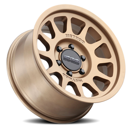 Aluminum Wheels 17x7.5 Bead Grip MR703 Bolt Pattern 6 On 130 Offset 50 Lip Size 0.87 Method Bronze BRZ Method