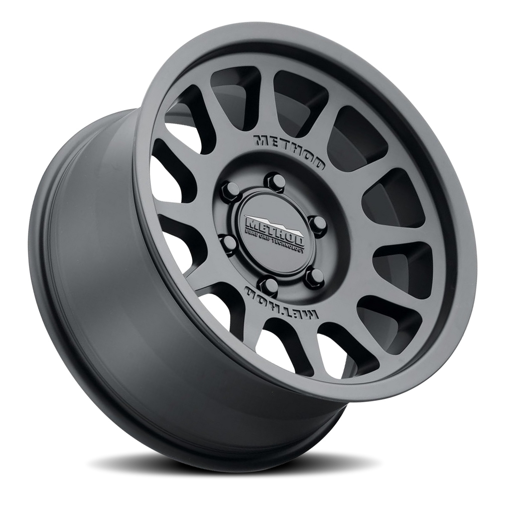 Aluminum Wheels 17x8.5 Bead Grip MR703 Bolt Pattern 6 On 135 Offset 25 Lip Size 0.79 Matte Black MB Method
