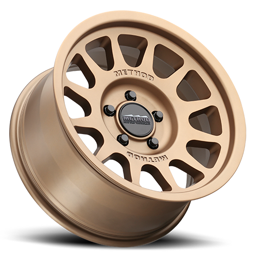 Aluminum Wheels 17x8.5 Bead Grip MR703 Bolt Pattern 5 On 150 Offset 0 Lip Size 1.18 Method Bronze BRZ Method
