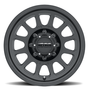 Aluminum Wheels 17x8.5 Bead Grip MR703 Bolt Pattern 8 On 165.1 Offset 0 Lip Size 1.18 Matte Black MB Method