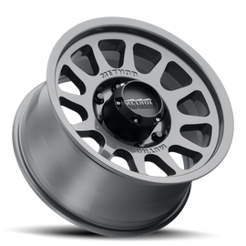 Aluminum Wheels 17x9 Bead Grip MR703 Bolt Pattern 8 On 165.1 Offset -12 Lip Size 1.18 Gloss Titanium SL Method