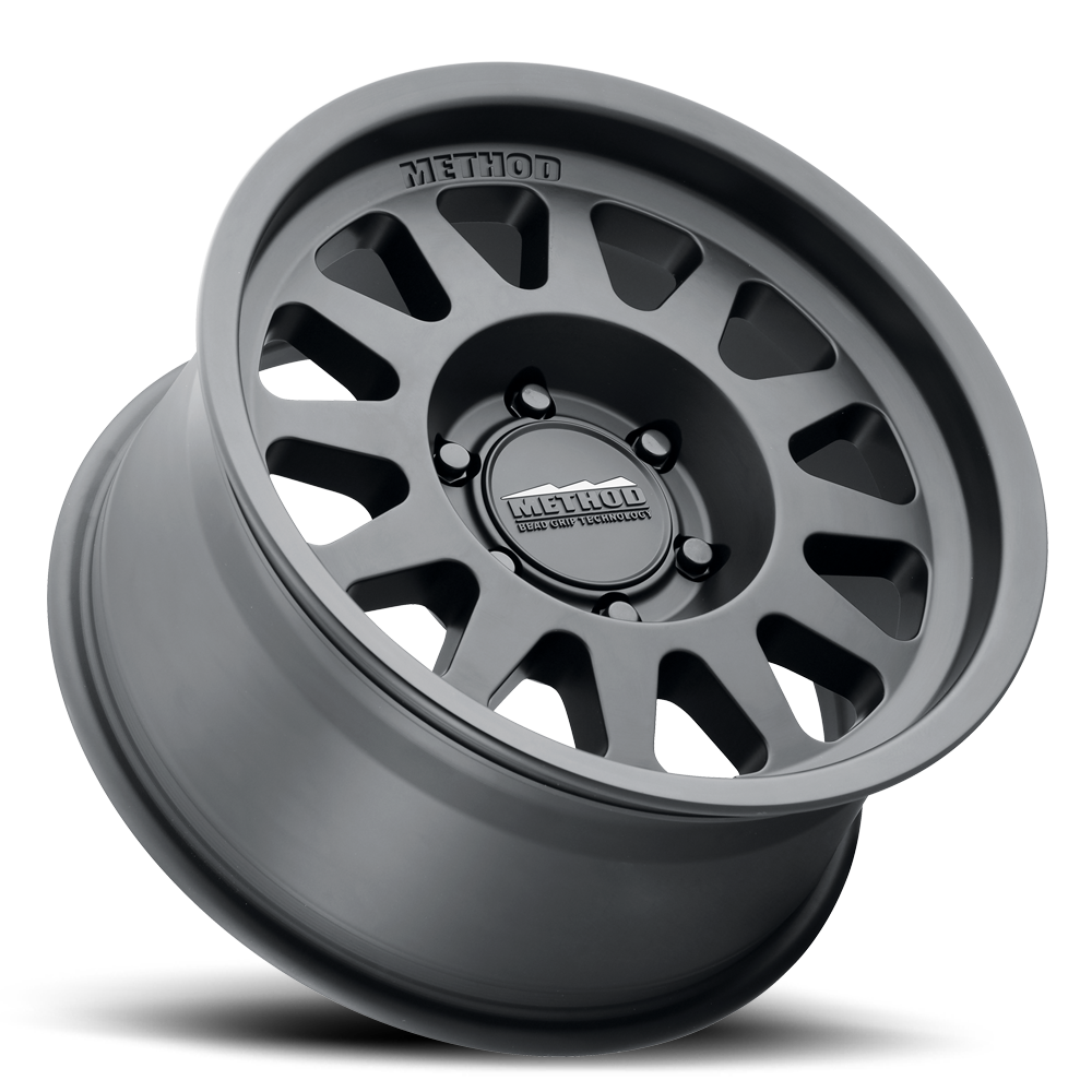Aluminum Wheels 17x8.5 Bead Grip MR704 Bolt Pattern 5 On 150 Offset 0 Lip Size 1.81 Matte Black MB Method