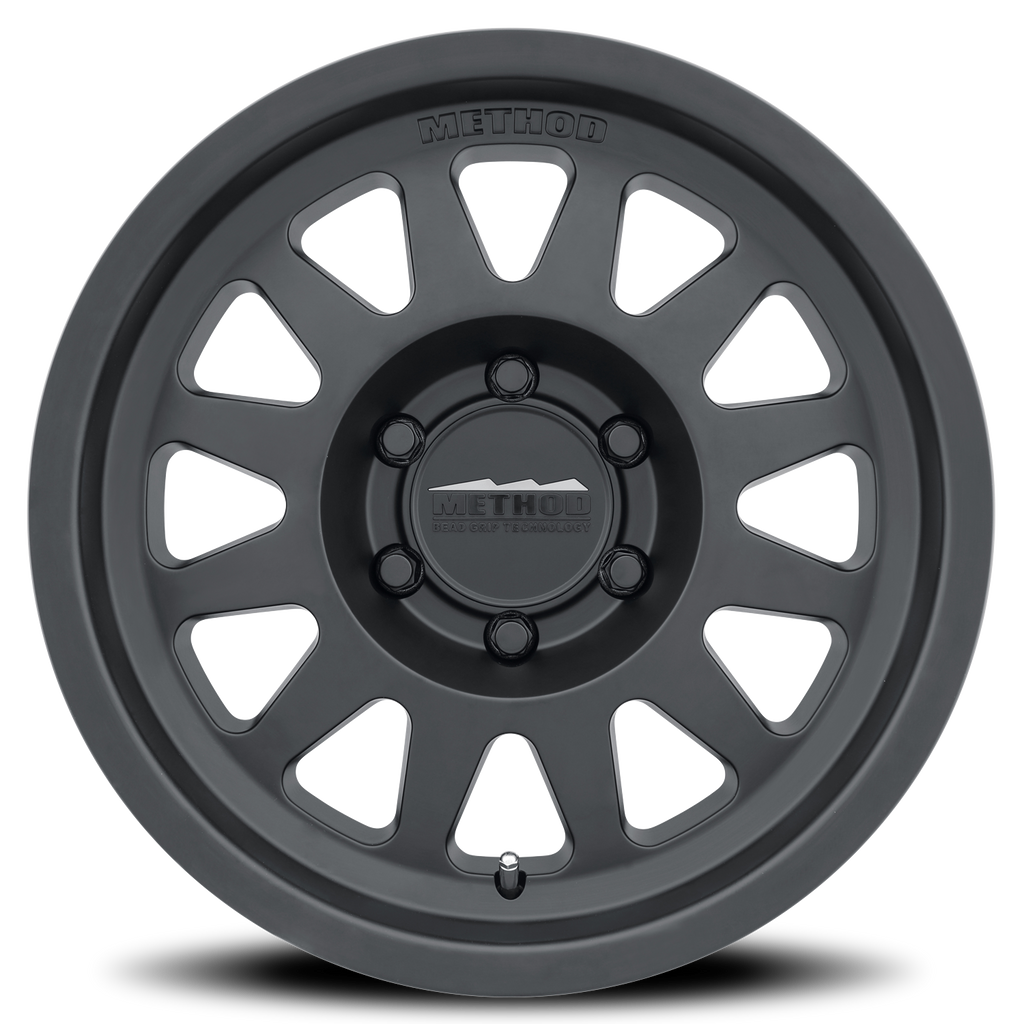 Aluminum Wheels 17x8.5 Bead Grip MR704 Bolt Pattern 5 On 150 Offset 0 Lip Size 1.81 Matte Black MB Method