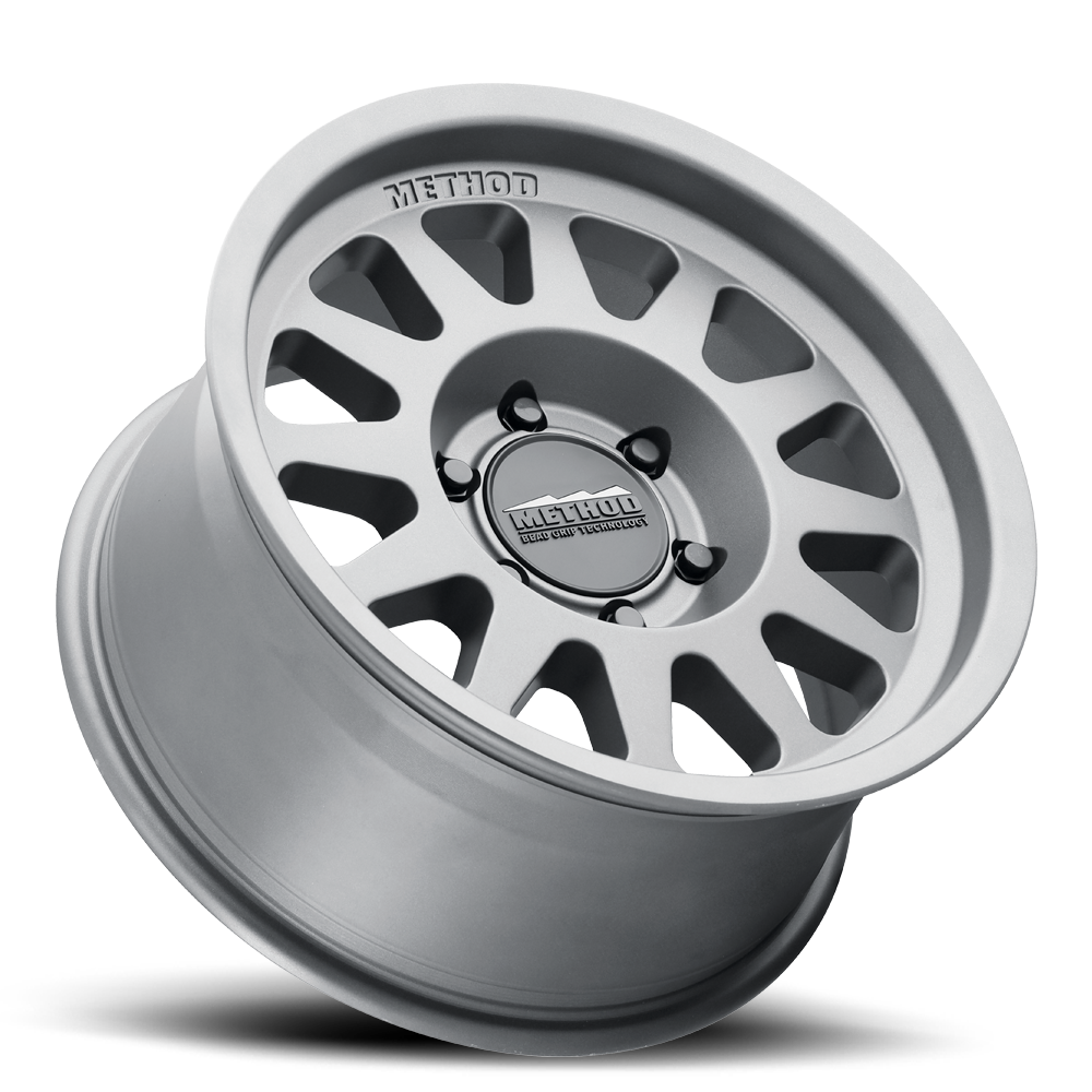 Aluminum Wheels 17x8.5 Bead Grip MR704 Bolt Pattern 8 On 165.1 Offset 0 Lip Size 1.81 Titanium SL Method