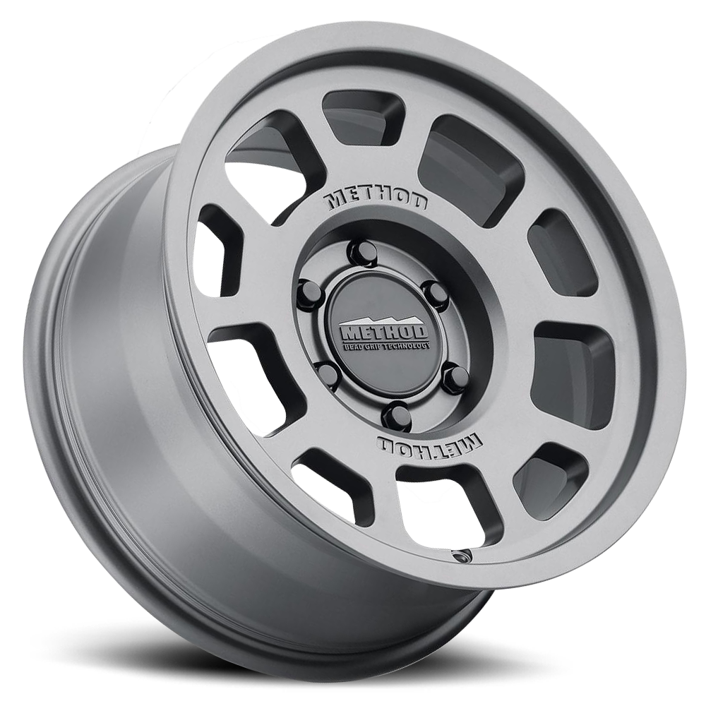 Aluminum Wheels 18x9 Bead Grip MR705 Bolt Pattern 5 On 150 Offset 25 Lip Size 1.22 Titanium SL Method