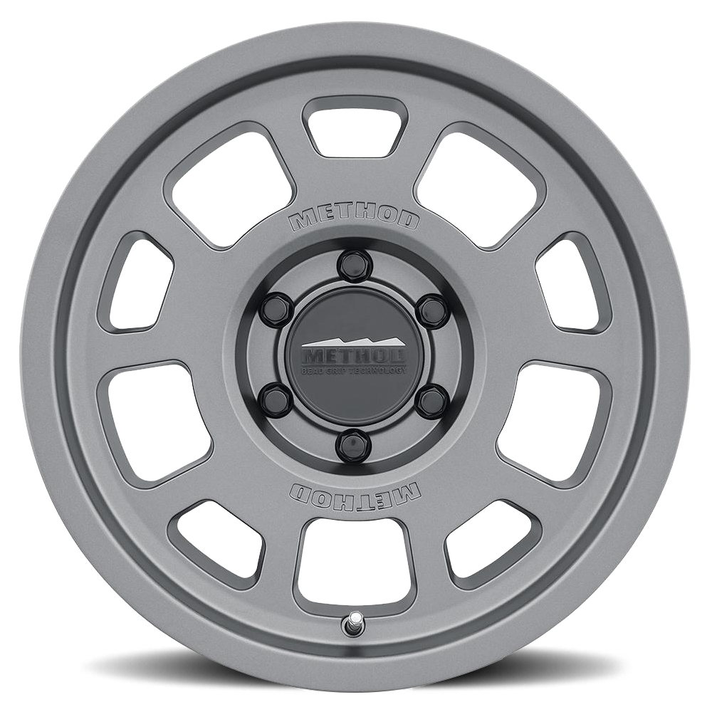 Aluminum Wheels 18x9 Bead Grip MR705 Bolt Pattern 5 On 150 Offset 25 Lip Size 1.22 Titanium SL Method
