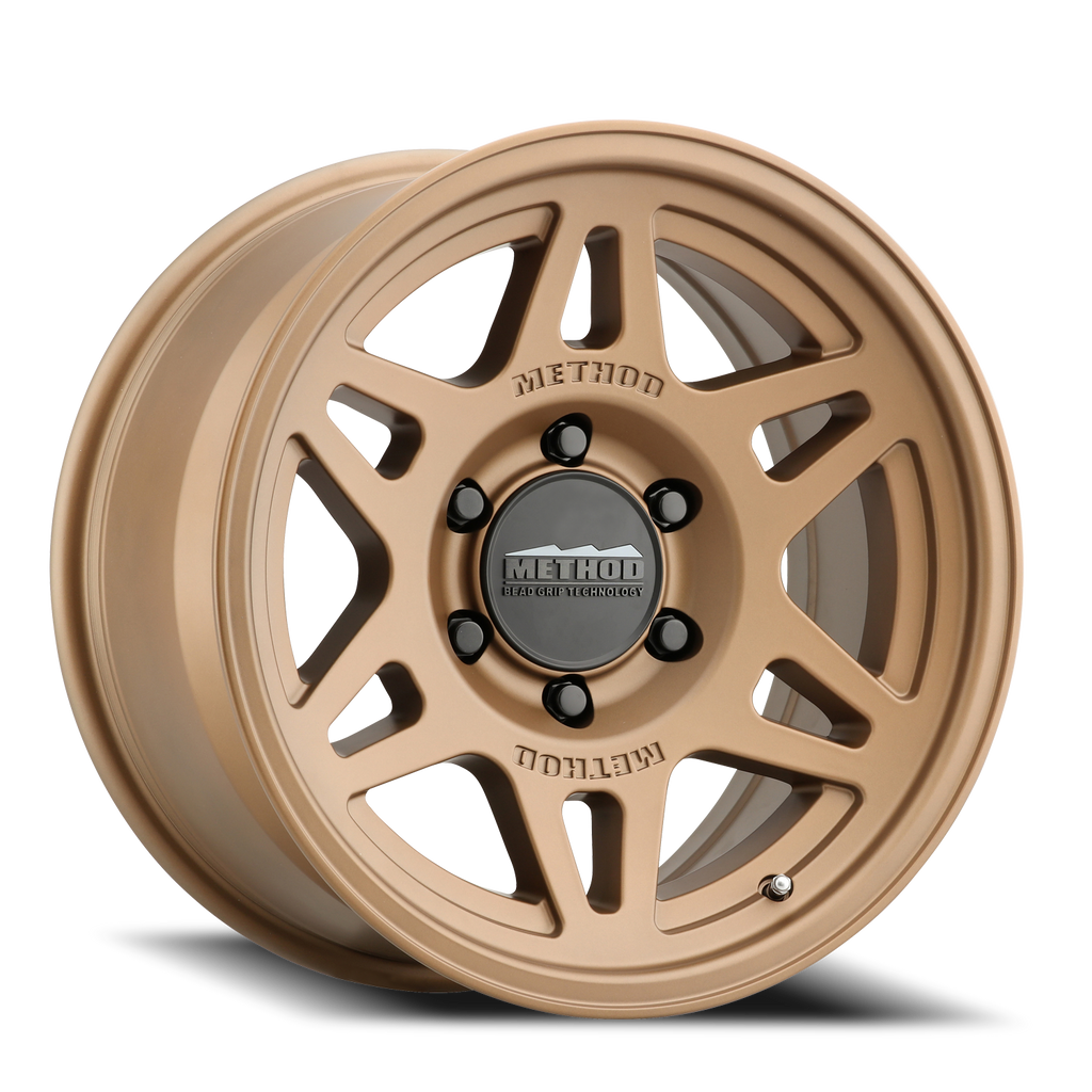 Aluminum Wheels 17x7.5 Bead Grip MR706 Bolt Pattern 6 On 130 Offset 50 Bronze BZ Method