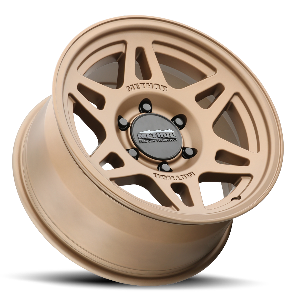 Aluminum Wheels 17x7.5 Bead Grip MR706 Bolt Pattern 6 On 130 Offset 50 Bronze BZ Method