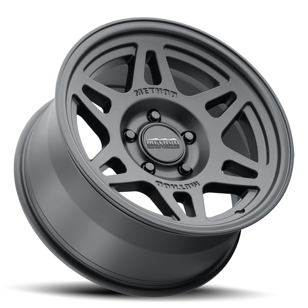 Aluminum Wheels 17x8.5 Bead Grip MR706 Bolt Pattern 5 On 127 Offset 0 Black BK Method