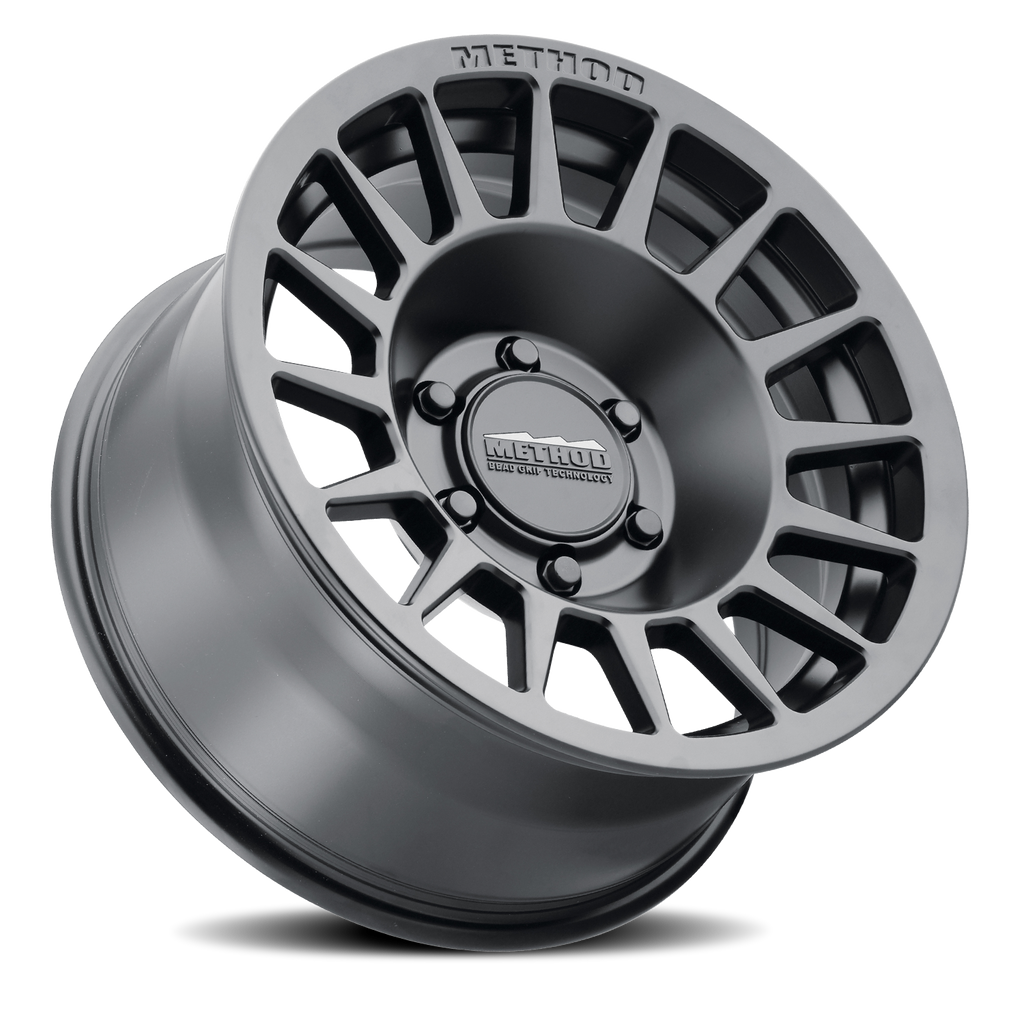 Aluminum Wheels 17x7.5 Bead Grip MR707 Bolt Pattern 6 On 130 Offset 50 Lip Size 0 Matte Black MB Method