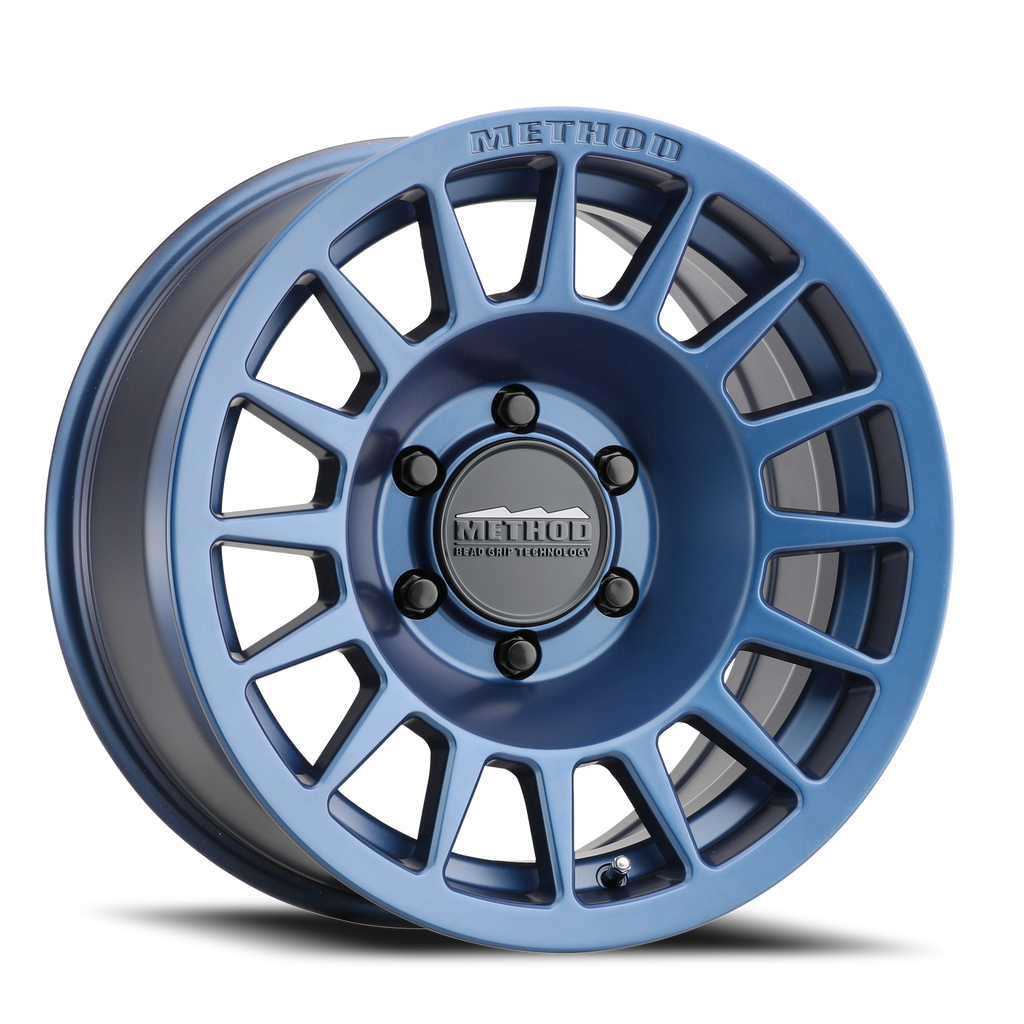 Aluminum Wheels 17x8.5 Bead Grip MR707 Bolt Pattern 6 On 135 Offset 0 Lip Size 0 Bahia Blue BL Method