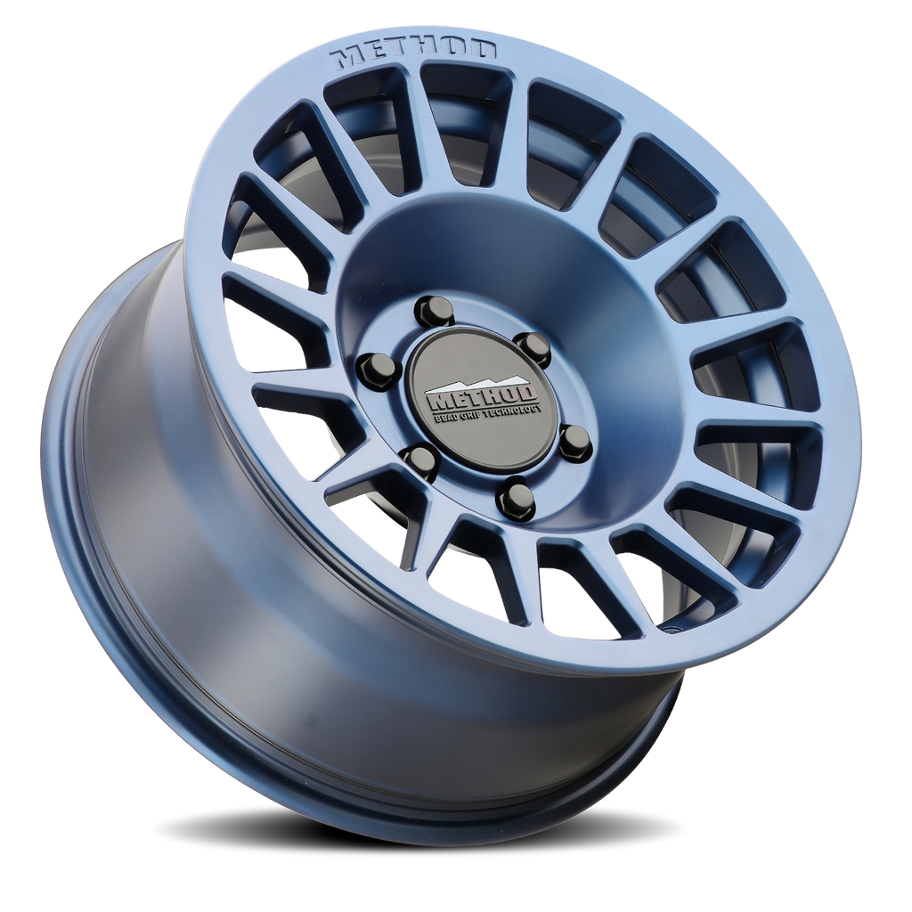Aluminum Wheels 17x8.5 Bead Grip MR707 Bolt Pattern 6 On 139.7 Offset 0 Lip Size 0 Bahia Blue BL Method
