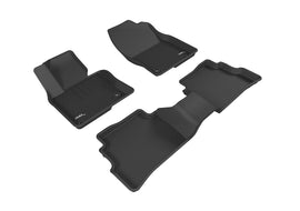 3D MATS L1MZ05801509 3D KAGU FLOOR MAT 2 ROW SET BLACK