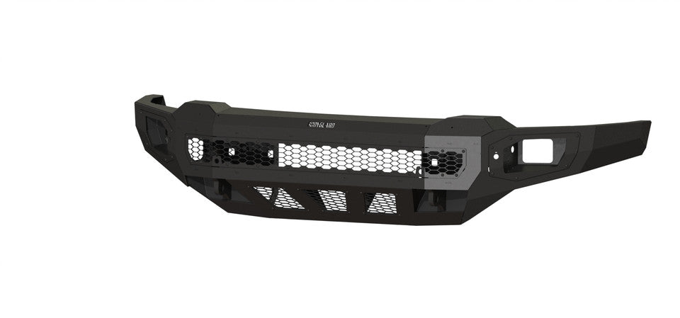 Freedom Front Bumper Base For 2024-2026 Silverado 2500/3500 HD Non-winch Sensor Cutouts Texture Black Powdercoat Bodyguard Bumpers