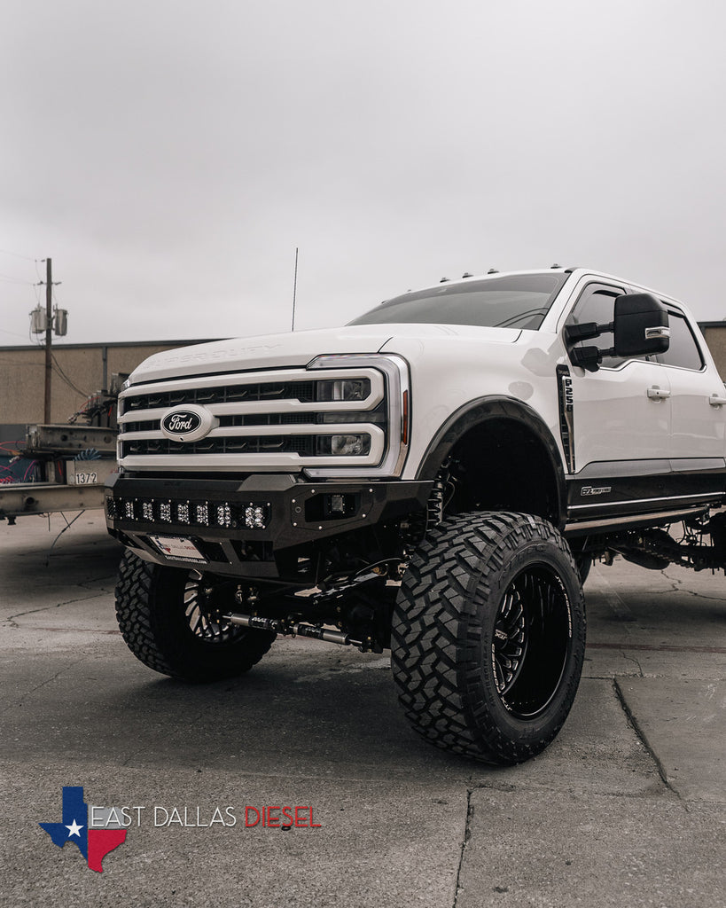 Freedom Front Bumper Base For 2023-2026 Ford F250/F350 Superduty Non-winch No Sensor Cutouts Texture Black Powdercoat Bodyguard Bumpers