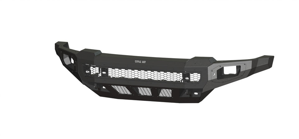 Freedom Front Bumper Base For 2023-2026 Ford F550 Superduty Non-winch Sensor Cutouts Texture Black Powdercoat Fits 450/550 Fender Trim Bodyguard Bumpers