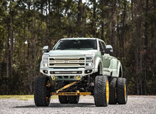 Load image into Gallery viewer, Freedom Front Bumper Base For 2023-2026 Ford F550 Superduty Non-winch Sensor Cutouts Texture Black Powdercoat Fits 450/550 Fender Trim Bodyguard Bumpers