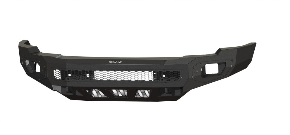 Freedom Front Bumper Base For 2024-2026 Sierra 2500/3500 HD Non-winch Sensor Cutouts Texture Black Powdercoat Bodyguard Bumpers