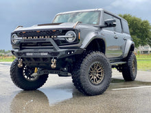 Load image into Gallery viewer, Freedom Front Bumper Baja For 2021-2025 Ford Bronco Non Winch Sensor Cutouts With Camera Harness + Pod Texture Black Powdercoat Bodyguard Bumpers