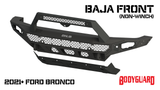 Bodyguard Bumpers NBF21MYTNB-R Freedom Front Bumper Baja For 2021-2025 Ford Bronco Raptor Only Non Winch Sensor Cutouts With Camera Harness + Pod Texture Black Powdercoat Bodyguard Bumpers