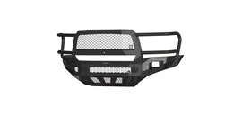 Freedom Front Bumper Extreme For 2019-2026 Ram 4500/5500 Non-winch No Sensor Cutouts With Mesh Grill With Camera Harness Texture Black Powdercoat Bodyguard Bumpers