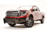 Fab Fours NT16-K3761-1 Black Steel Front Bumper; 2 Stage Black Powder Coated; w/No Guard; w/Tow Hooks;