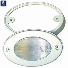 Load image into Gallery viewer, T-H MARINE OCL-2K-DP WHITE OVAL COURTESY LED W/ MNT RING