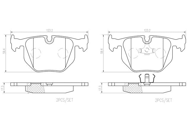 Brembo P06016N DISC BRAKE PAD SET