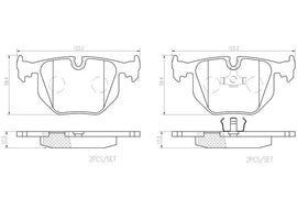 Brembo P06016N DISC BRAKE PAD SET