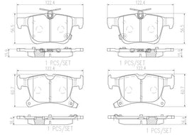 Brembo P11043N DISC BRAKE PAD SET