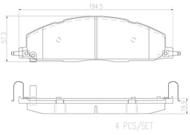 Brembo P18036N DISC BRAKE PAD SET