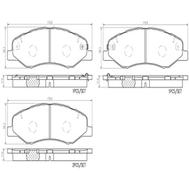 Brembo P28102N DISC BRAKE PAD SET
