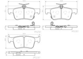 Brembo P28103N DISC BRAKE PAD SET