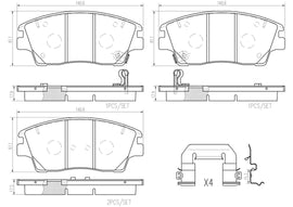 Brembo P30096N DISC BRAKE PAD SET