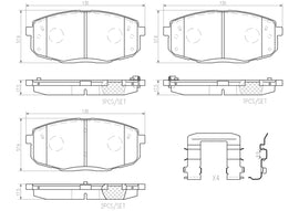 Brembo P30099N DISC BRAKE PAD SET