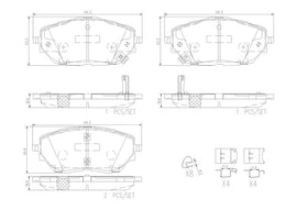 Brembo P83171N DISC BRAKE PAD SET