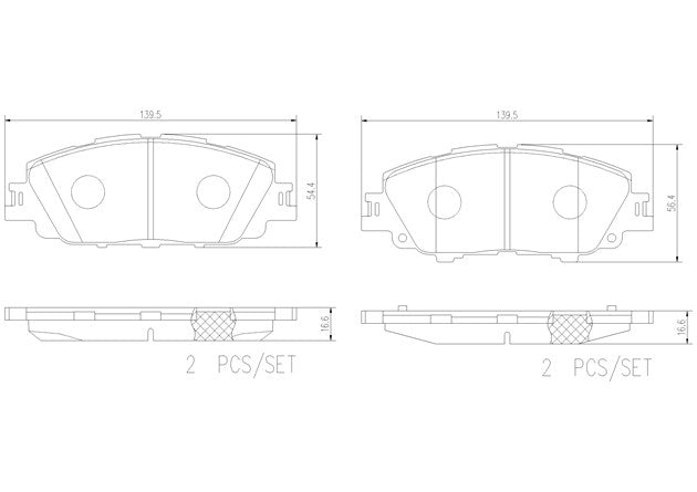 Brembo P83175N DISC BRAKE PAD SET
