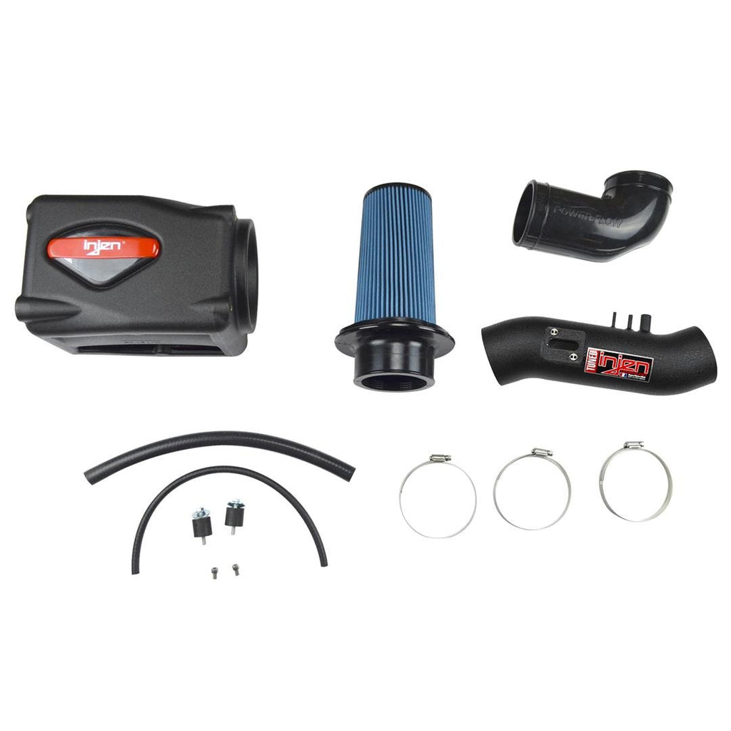 Injen PF2019WB Wrinkle Black PF Cold Air Intake System with Rotomolded Air Filter Housing