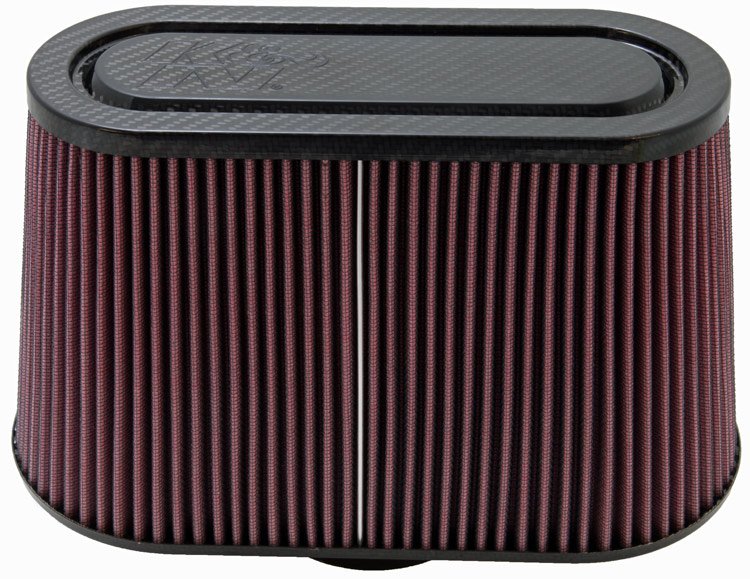 K&N RP-5103 Universal Air Filter - Carbon Fiber Top and Base