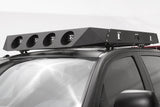 Fab Fours RR14-1 Roof Rack; Powder Coated; 4 Light Roof Rack Face Plate;