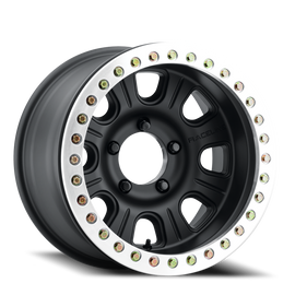 Aluminum Wheels 17x9.5 Monster Beadlock RT231 Machined Face Black -32 Offset 5 on 139.7 Bolt Pattern 107.95 Bore Raceline