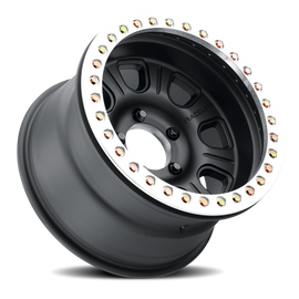 Aluminum Wheels 17x9.5 Monster Beadlock RT231 Machined Face Black -32 Offset 5 on 139.7 Bolt Pattern 107.95 Bore Raceline