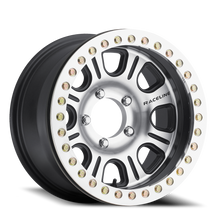 Load image into Gallery viewer, Aluminum Wheels 17x8.5 Monster Beadlock RT232 Machined Face Black -25 Offset 5 on 127 Bolt Pattern 83.82 Bore Raceline