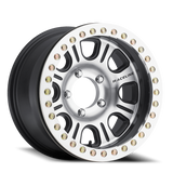 Raceline RT232-78550-25 Aluminum Wheels 17x8.5 Monster Beadlock RT232 Machined Face Black -25 Offset 5 on 127 Bolt Pattern 83.82 Bore Raceline