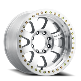 Aluminum Wheels 17x9 Avenger Beadlock RT260M Machined Silver -12 Offset 8 on 170 Bolt Pattern 130.81 Bore Raceline