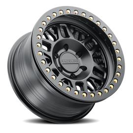 Aluminum Wheels 17x9 Ryno Cast Beadlock RT951B Satin Black Black Beadlock Ring -12 Offset 5 on 127 Bolt Pattern 83.82 Bore Raceline